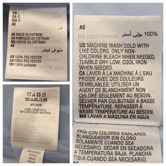 💙 NWT KAREN SCOTT Plaid Puffer Quilted Lightweight Vest SIZE L MSRP $47 - Picture 10 of 13